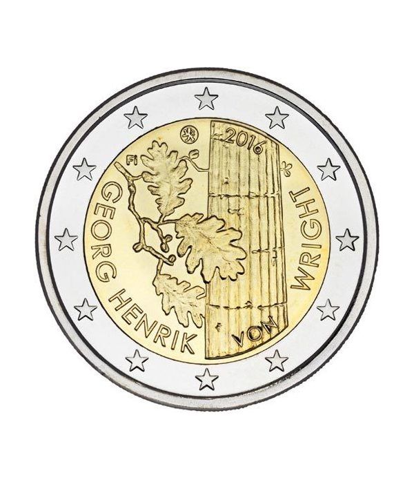 moneda conmemorativa 2 euros Finlandia 2016 Georg Henrik
