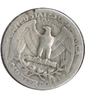 Moneda de plata 1/4 $ Estados Unidos 1944.