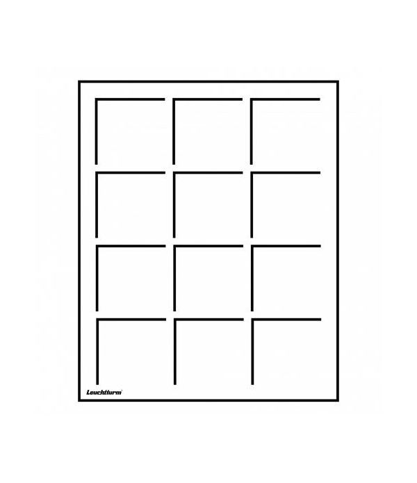 Recambio de 2 bandejas S 12 divisiones 50x50 QUADRUM.