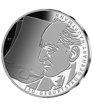 moneda Alemania 10 Euros 2012 J. Gerhart Hauptmann.