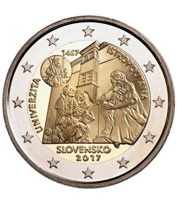 moneda conmemorativa 2 euros Eslovaquia 2017.