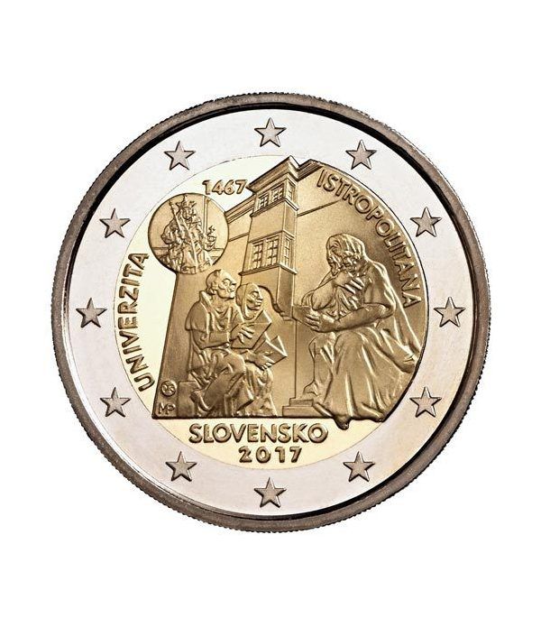 moneda conmemorativa 2 euros Eslovaquia 2017.