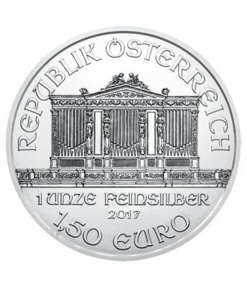 Moneda onza de plata 1,5 euros Austria Filarmonica 2017
