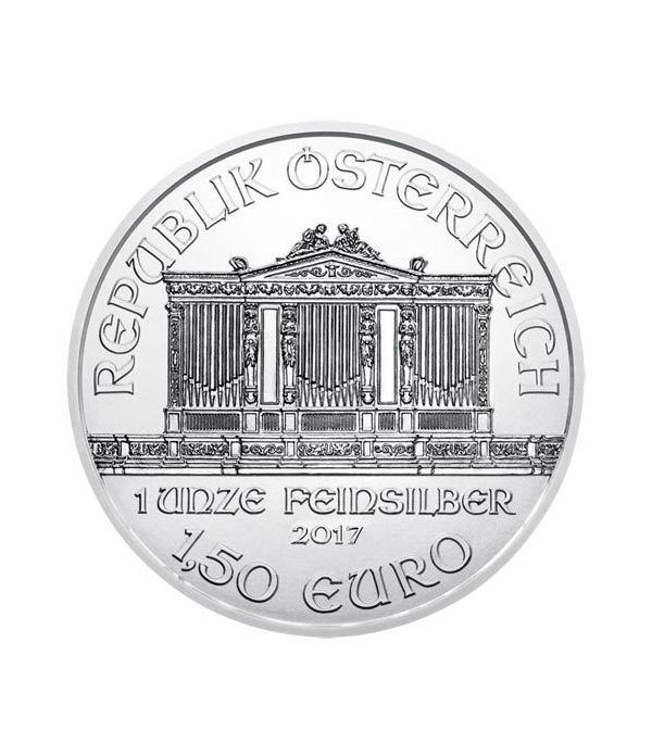 Moneda onza de plata 1,5 euros Austria Filarmonica 2017