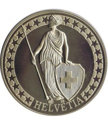 Medalla de plata Helvetia Montañas Piz Palu.