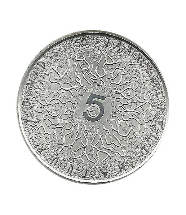 Holanda 5 euros 2011 50 Aniversario de WWF. Coincard.