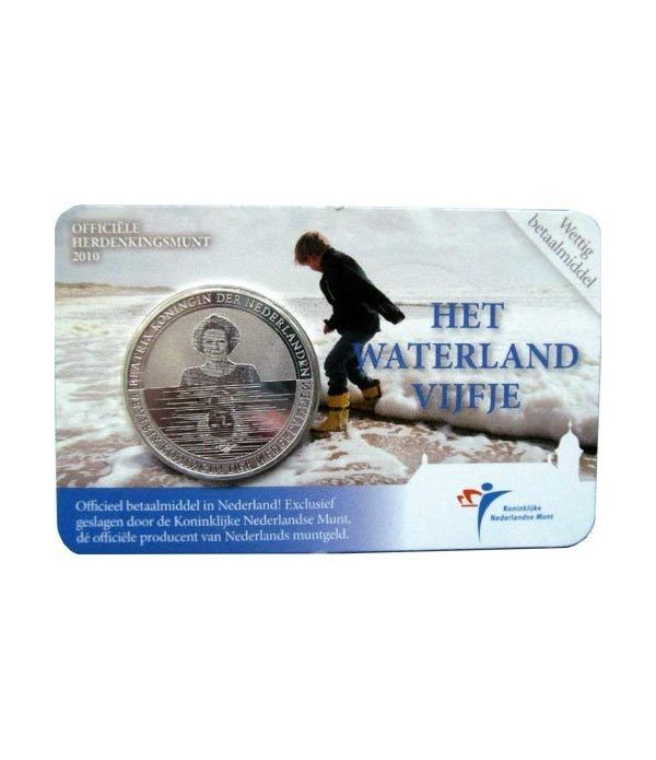 Holanda 5 euros 2010 Waterland. Coincard.  - 4