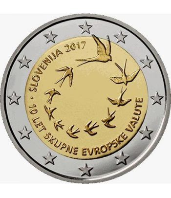 moneda conmemorativa 2 euros Eslovenia 2017.