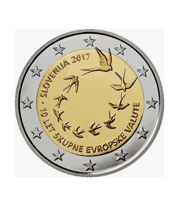 moneda conmemorativa 2 euros Eslovenia 2017.