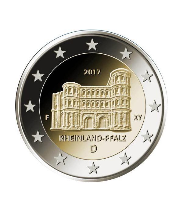 moneda conmemorativa 2 euros Alemania 2017 (5) Renania