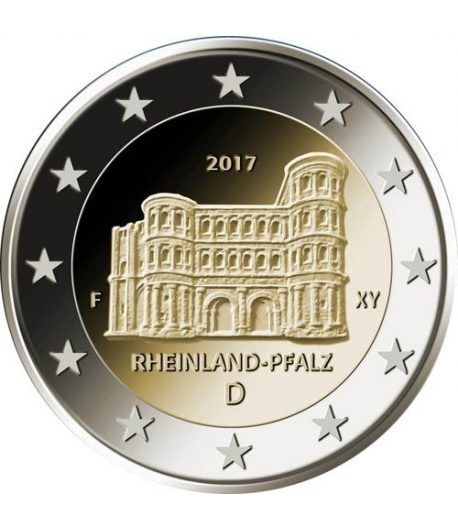 moneda conmemorativa 2 euros Alemania 2017 (5) Renania