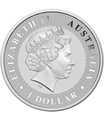 Moneda onza de plata 1$ Australia Canguro 2017