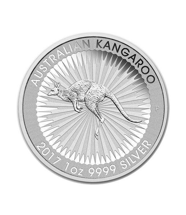 Moneda onza de plata 1$ Australia Canguro 2017