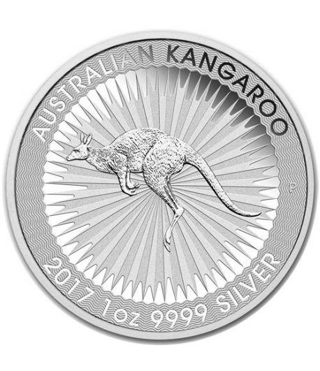 Moneda onza de plata 1$ Australia Canguro 2017