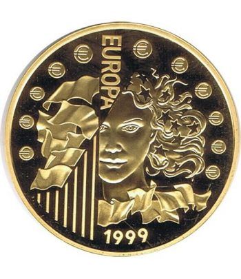 Moneda de oro 65.5957 Francos Francia 1999 Europa.