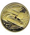 Moneda de oro 70 Ecus Gibraltar 1993 Eurotunel.