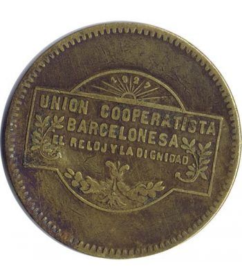 Moneda 10 Centimos Union Cooperatista El Reloj y La Dignidad.