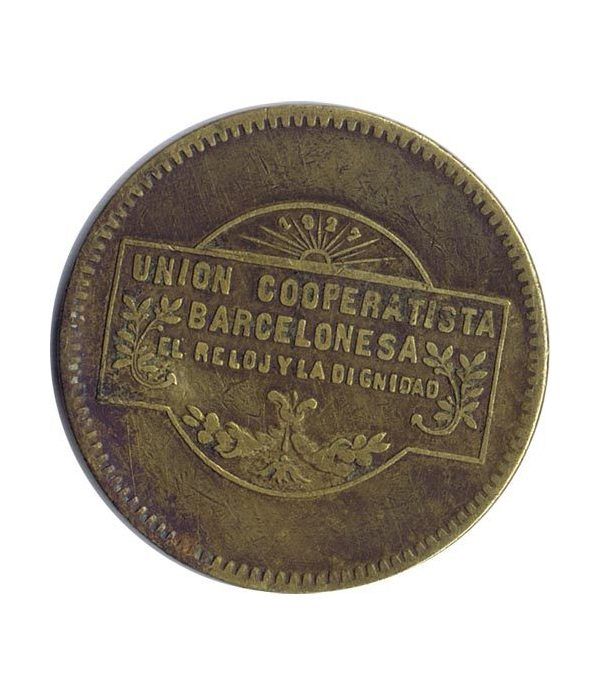 Moneda 10 Centimos Union Cooperatista El Reloj y La Dignidad.  - 2