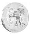Moneda onza de plata 2$ Niue Mickey Mouse 2017.