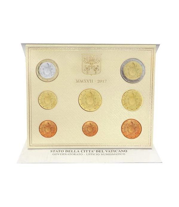 Cartera oficial euroset Vaticano 2017 escudo Papa Francisco.  - 4