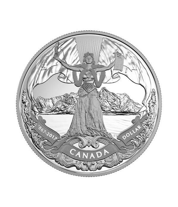 Canada 1$ 2017 150 Aniversario de Canada. Plata Proof.  - 2