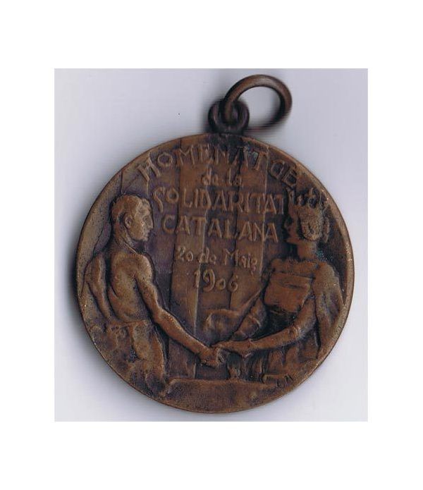 Medalla Homenatge de la Solidaritat Catalana Maig 1906