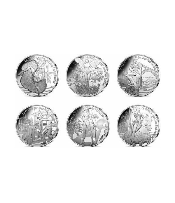 Francia 10 € 2017 Francia por Jean Paul Gaultier I. 12 monedas.
