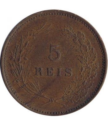 Portugal 5 Reis 1906 Carlos I. Bronce.