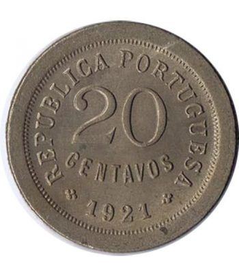 Portugal 20 Centavos 1921 Republica Portuguesa. Cuproniquel.