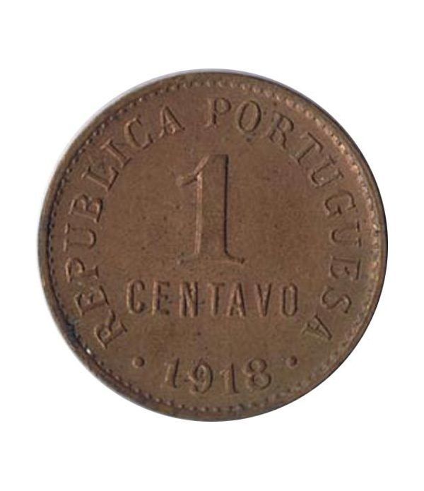 Portugal 1 Centavo 1918 Republica Portuguesa. Cobre