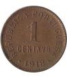 Portugal 1 Centavo 1918 Republica Portuguesa. Cobre