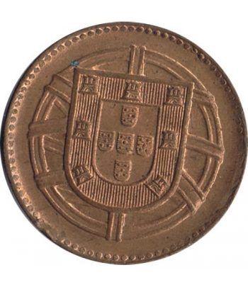 Portugal 1 Centavo 1917 Republica Portuguesa. Cobre