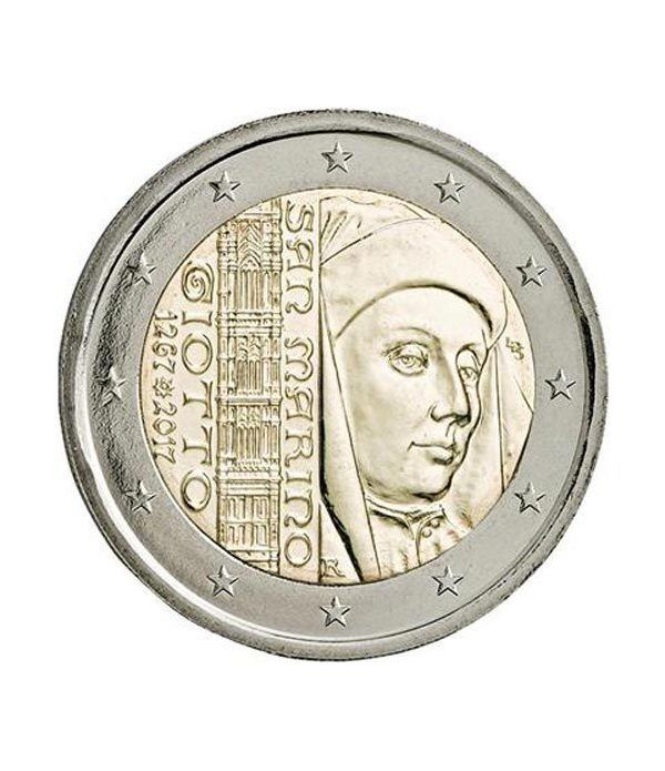 moneda conmemorativa 2 euros San Marino 2017 Giotto.  - 2