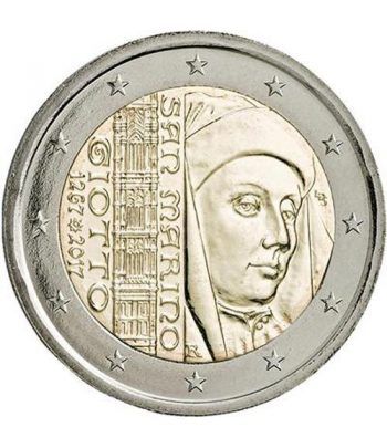 moneda conmemorativa 2 euros San Marino 2017 Giotto.