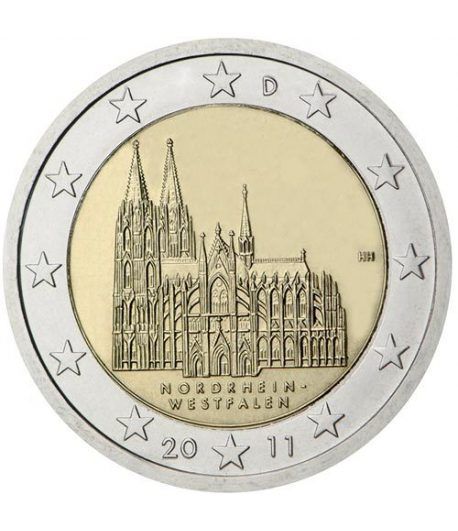 moneda conmemorativa 2 euros Alemania 2011. Ceca J