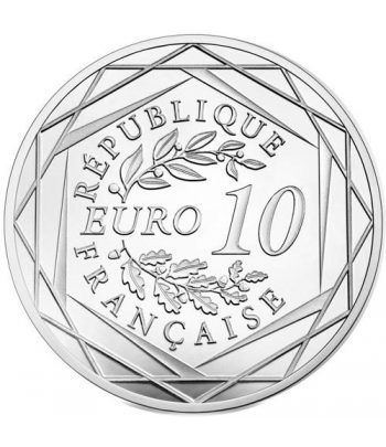 Francia 10 € 2017 Auguste Rodin. Plata.