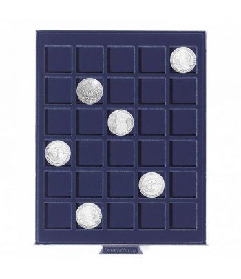 LEUCHTTURM Bandeja SMART para 30 monedas de 33 mm.