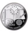 Moneda conmemorativa 30 Euros 2017 25 Años Unión Europea.