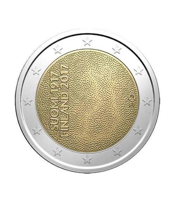 moneda conmemorativa 2 euros Finlandia 2017 Independencia