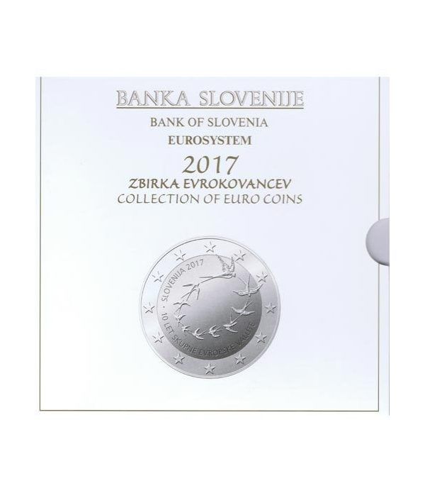 Cartera oficial euroset Eslovenia 2017. Incluye 2 y 3 euros