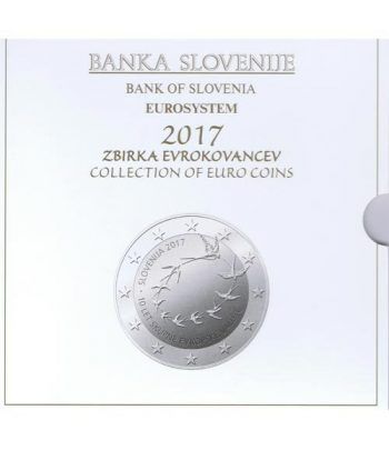 Cartera oficial euroset Eslovenia 2017. Incluye 2 y 3 euros  - 1