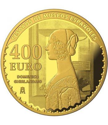 Moneda 2017 Tesoros Museos Españoles. Holbein. 400 euros. Oro.