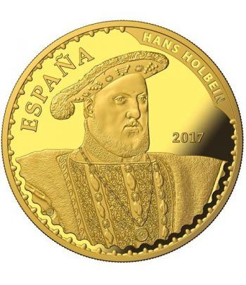 Moneda 2017 Tesoros Museos Españoles. Holbein. 400 euros. Oro.