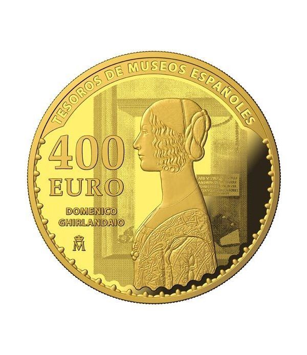 Moneda 2017 Tesoros Museos Españoles. Holbein. 400 euros. Oro.