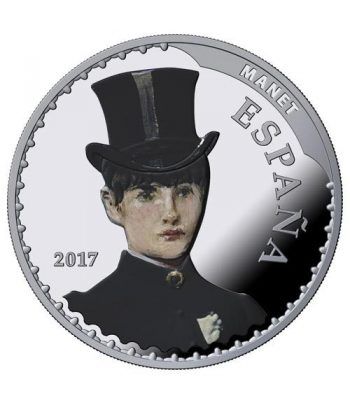 Moneda 2017 Tesoros Museos Españoles. Manet. 10 euros. Plata