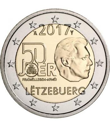 moneda conmemorativa 2 euros Luxemburgo 2017 Servicio Militar.