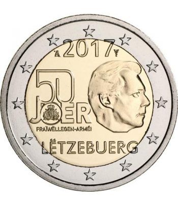 moneda conmemorativa 2 euros Luxemburgo 2017 Servicio Militar.  - 2
