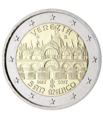 moneda conmemorativa 2 euros Italia 2017 San Marco.  - 2