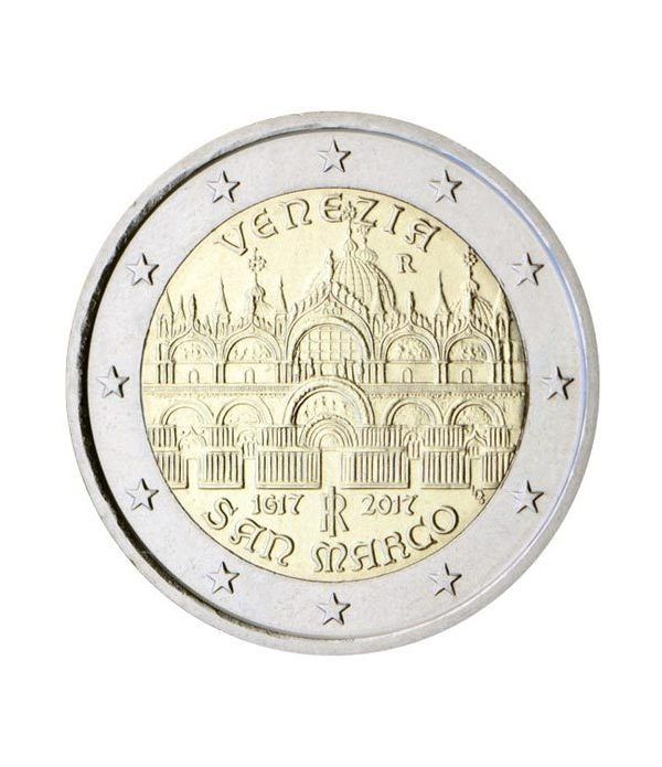 moneda conmemorativa 2 euros Italia 2017 San Marco.