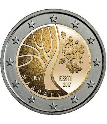 moneda conmemorativa 2 euros Estonia 2017 Independecia.